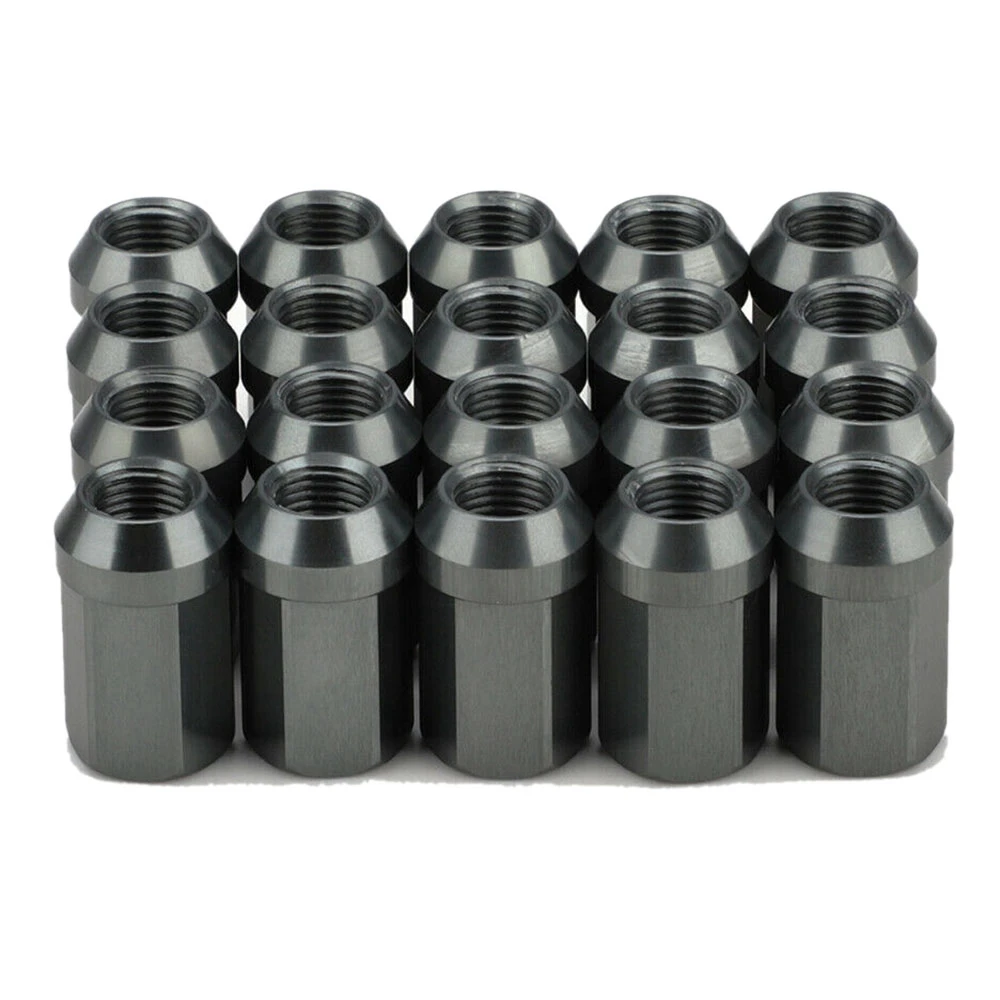 M12X1.5 Wheel Lug Nuts Aluminum Wheel Bolts 32.4X17mm 7075-T6 Titanium