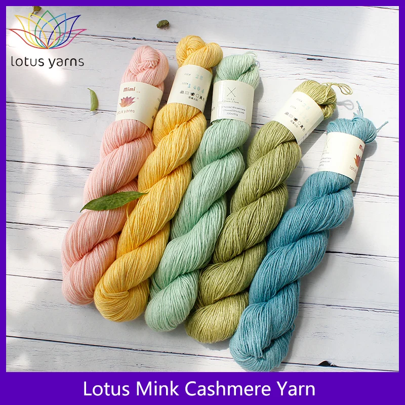 5*50g hank Mink Cashmere Yarn Fine Quality Hand-Knitting Thread For Cardigan Scarf Suitable for Woman