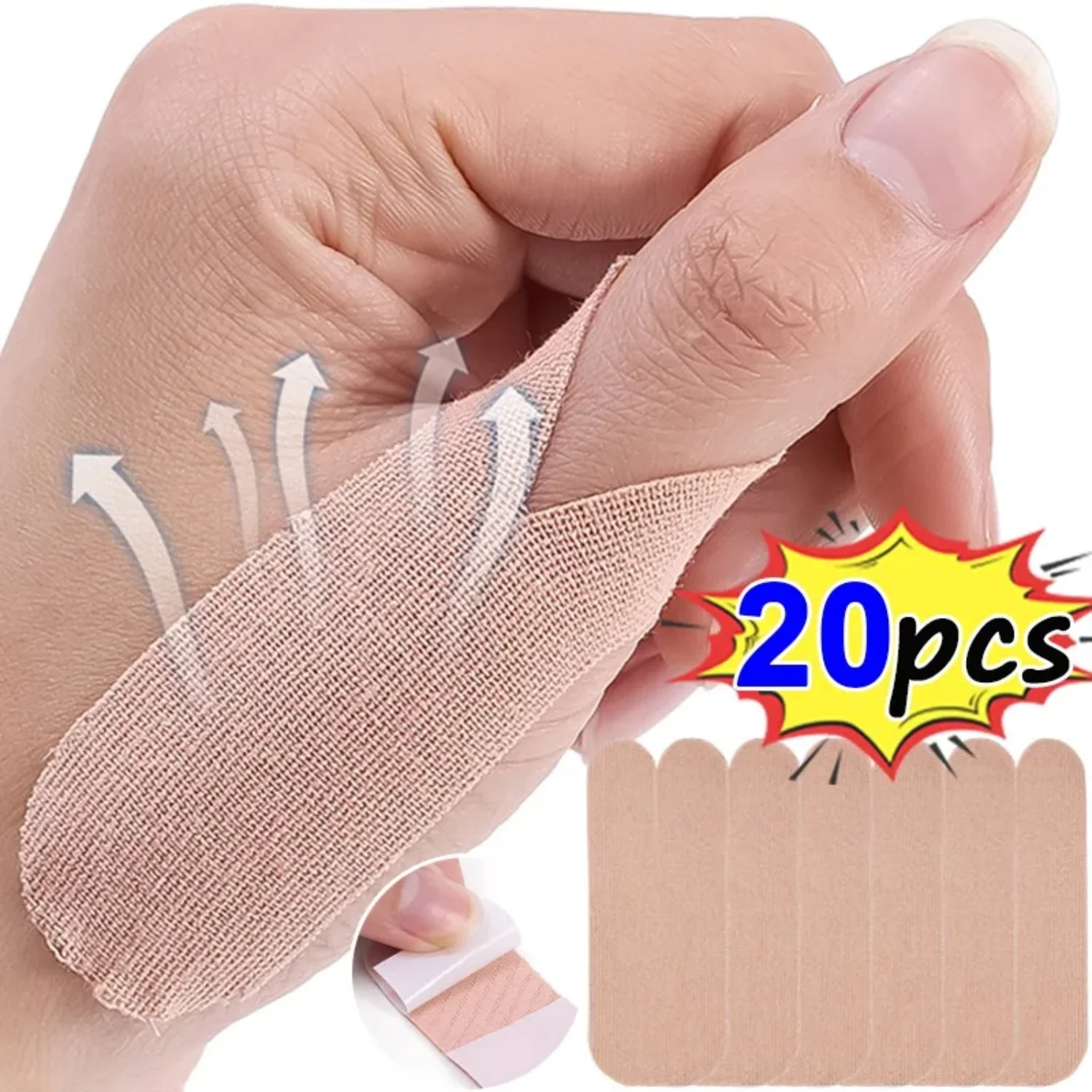 

5/10/20pcs Thumb Breathable Patch Thumb Wrist Hand Protector Finger Guard Sports Protective Gear Tendon Sheath Patch Fingers Gym