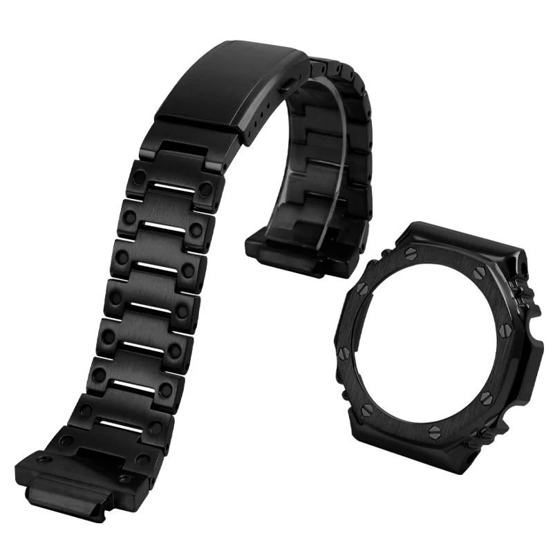For Casio G-shock Ga-2100 Stainless Steel Watch Strap Metal Case suit Ga2100 Ga2110 Ga-b2100 men's Modified Bezel Watchband - Image 6