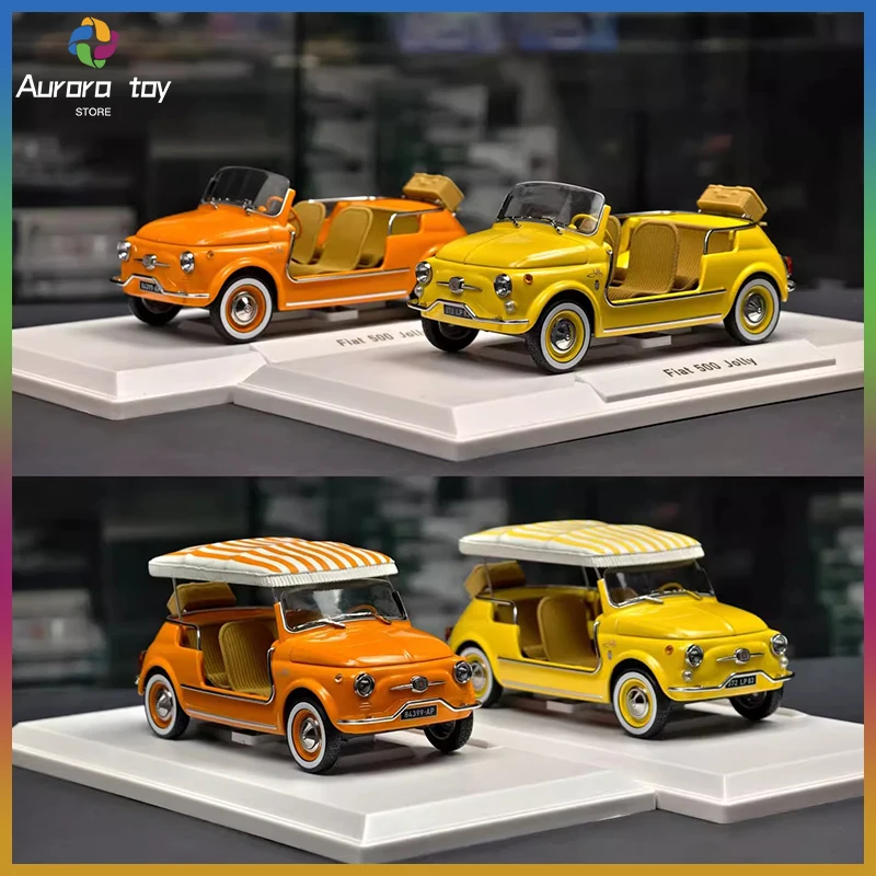 

Новая модель автомобиля Norev 1:18 Fiat 500 Convertible 1965, коллекционная модель из сплава, игрушка для мальчиков, подарок на день рождения
