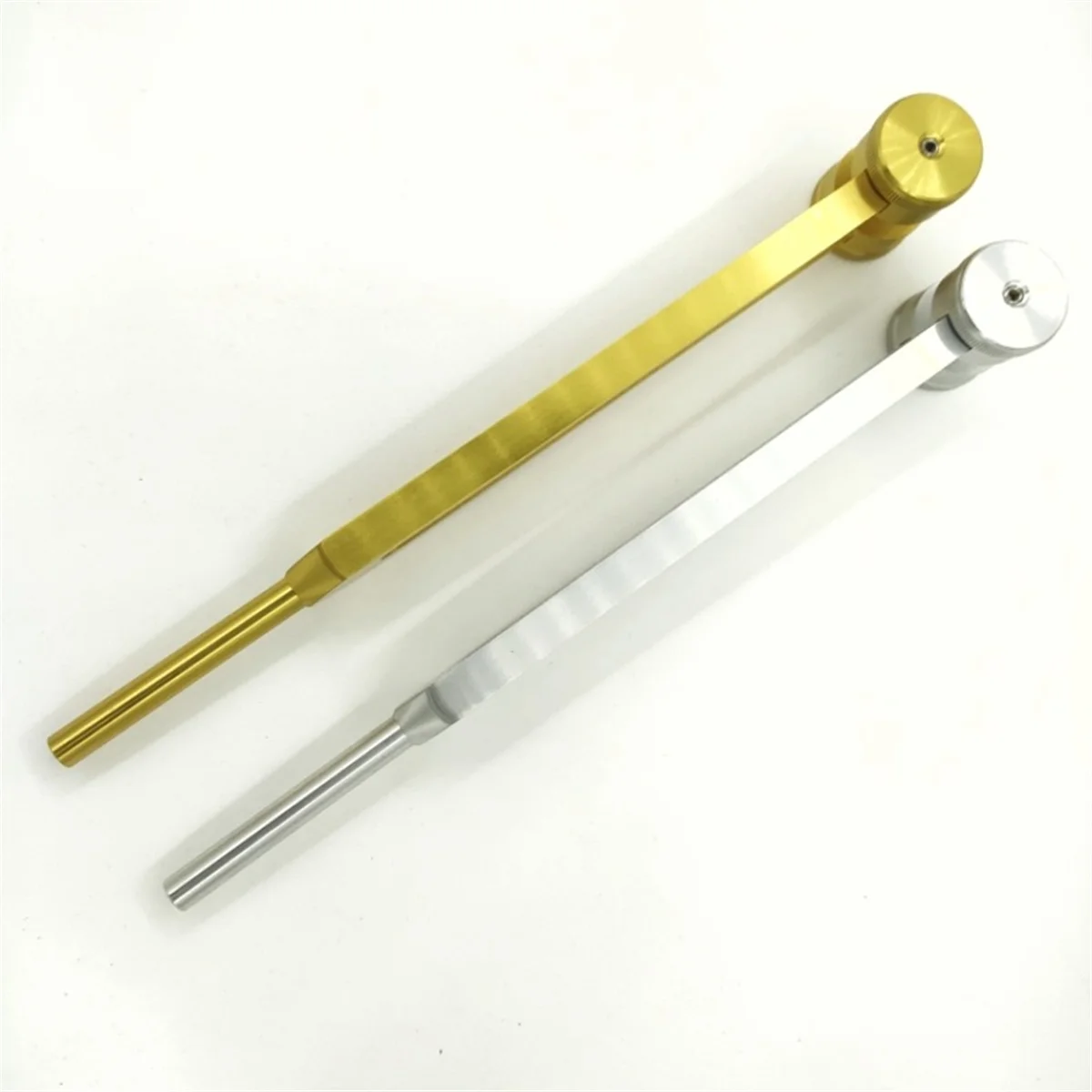 ABGN Gold расширенный камертон для чистки ушей диаметром 25 см, камертон 128 Гц с гаечным ключом, тканевой сумкой и молотком