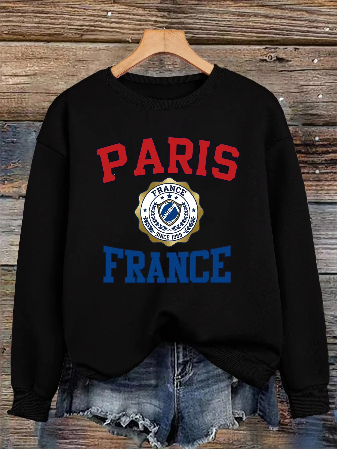 Pairs France City Since 1989 Printing Sweatshirt Woman Fleece Loose Sportswear O-Neck Casual Pullover Female Autumn Soft Clothes