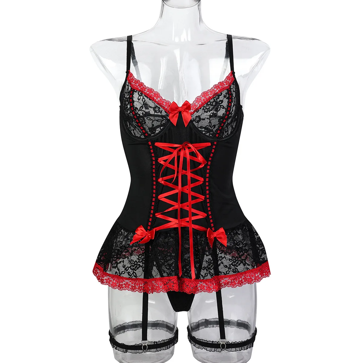 

Женский сексуальный кружевной эротический комплект, прозрачный комплект нижнего белья с вышивкой, тонкое перспективное нижнее белье, вечерние клубные сексуальные костюмы