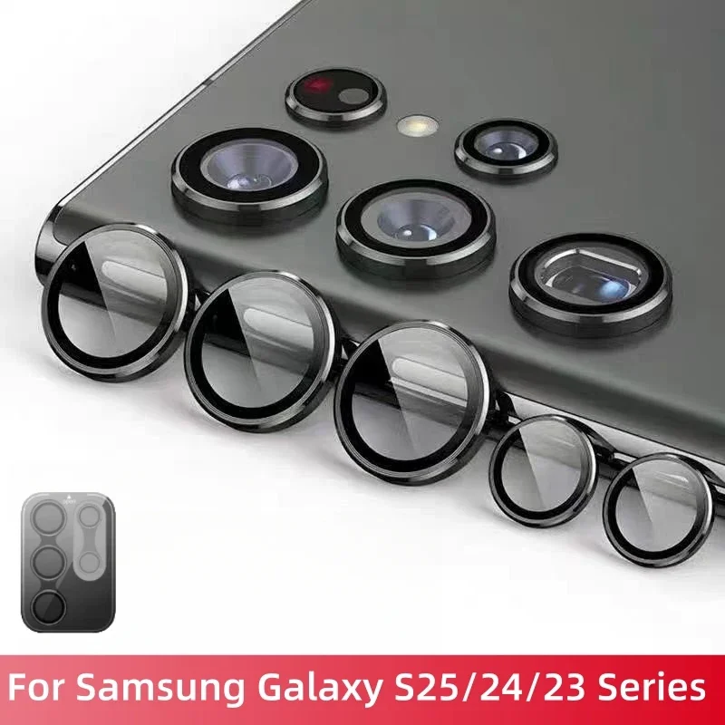 Pelindung Kamera Belakang Samsung Galaxy S25 S26 Ultra Plus, Film Pelindung Lensa Kaca Tempered