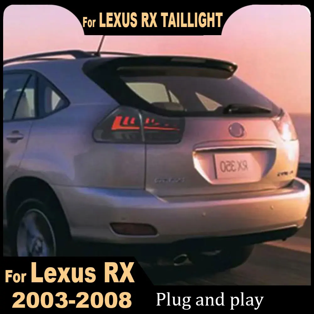

Автомобильный светодиодный задний фонарь для Lexus RX330 RX350 RX400h 2003-2008, лампы DRL Plug and Play, задний фонарь заднего хода, ремонт, автоаксессуары