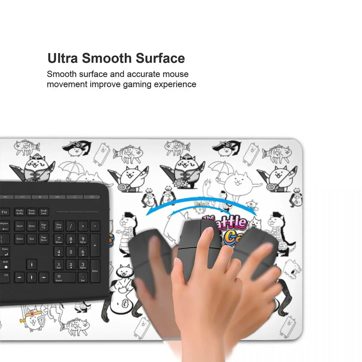 Battle Cats Mobile Games Large Mouse Pad Computer Keyboard Mouse Mat Gaming PC Laptop Desk Mat Office Accessories Table Mats