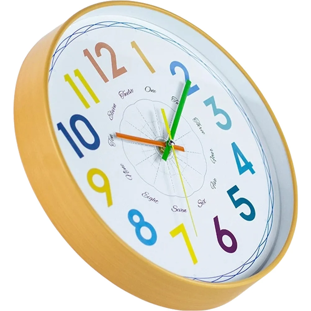

Colorful Cartoon Style Silent Wall Hanging Clock For Living Room Bedroom Kitchen Office Home Decor Wear-Resistant