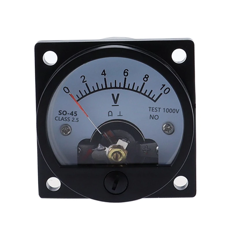 SO-45 DC Anlog Voltmeter 1V2V3V5V10V15V20V30V40V50V100V150V200V250V300V400V450V500V voltage panel meter