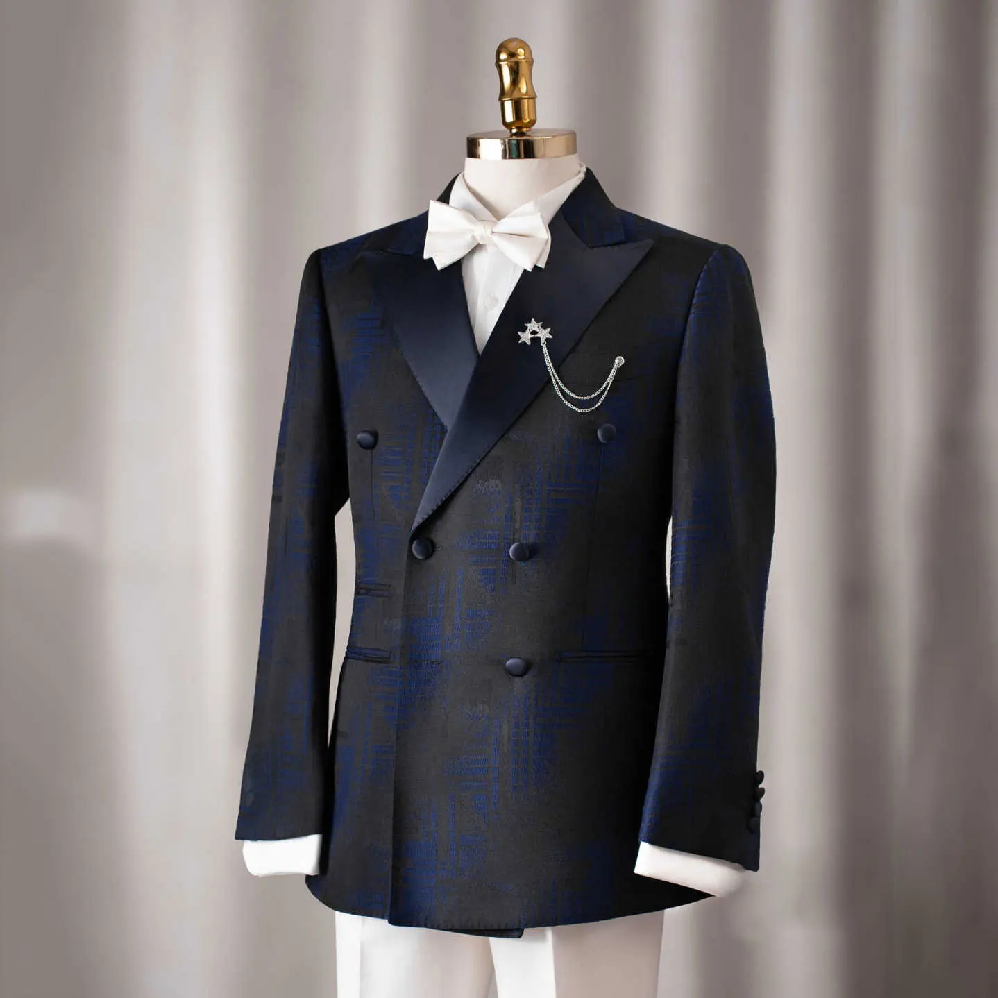 Mode Hochzeit Männer Anzug Business Tragen Maßgeschneiderte Gentleman Smoking 2-Pcs Mantel Hosen Party Sänger Bräutigam Anzüge größe Angepasst