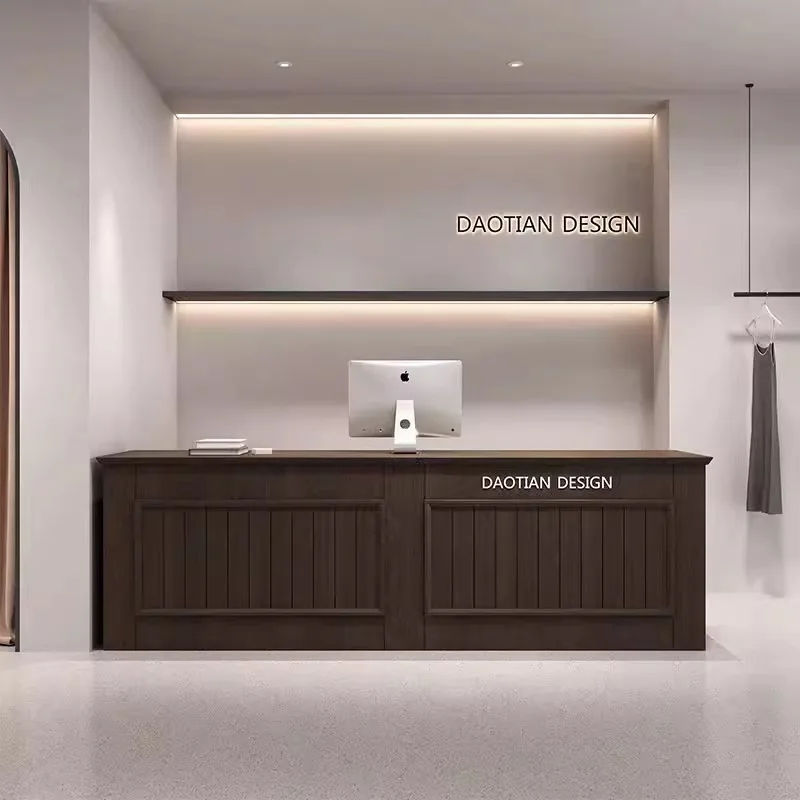 

Office Hairdressing Reception Desk Hallway Bench Reception Desk Study Customer Center Mostrador De Tienda Industrial Furniture