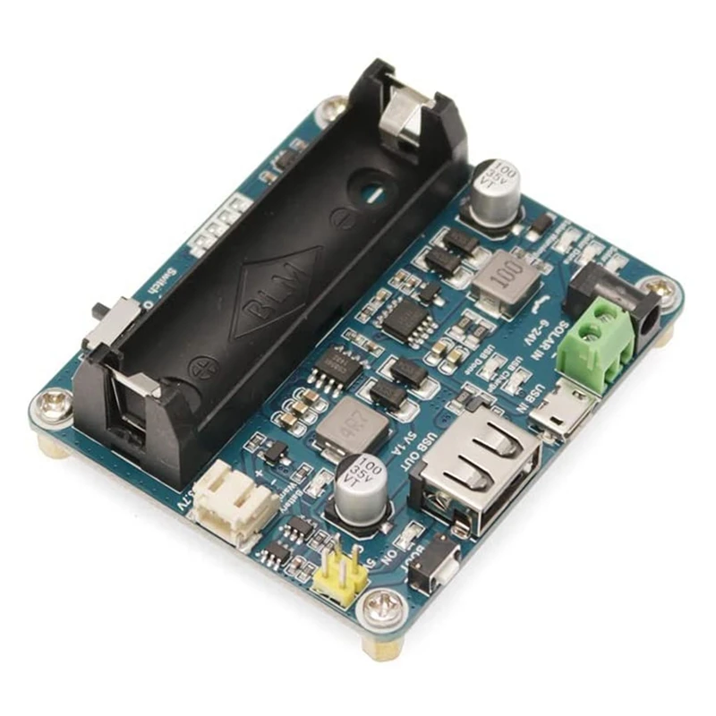 Waveshare Solar Power Management Module For 6V-24V Solar Panel,Supports MPPT Function,USB Connection Battery Charging