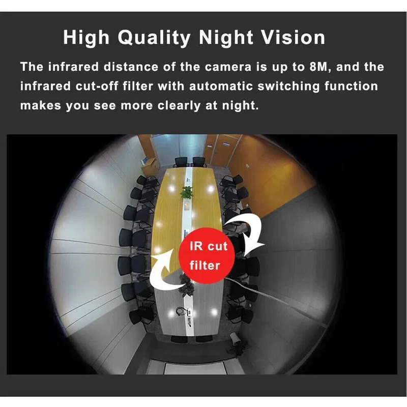 Original Hikvision 5MP POE 360°  Fixed Fisheye View IP Camera DS-2CD2955G0-ISU Built-In Mic Audio Alarm Interface Network Camera