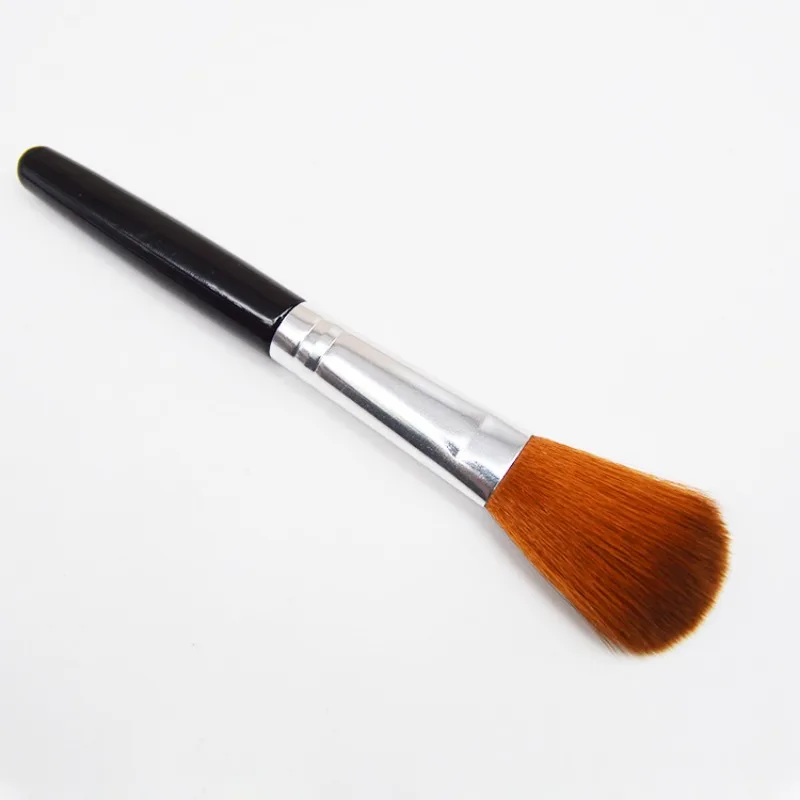 Pennello per fard per capelli per principianti Pennello per cipria in polvere Pennello per cipria Pennelli per cipria Trucco singolo Strumenti di bellezza per bellezza Pennelli per trucco morbido Marrone