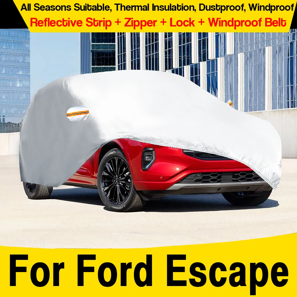 Car Cover with Anti-Theft Lock Outdoor Sun Shade Rain Snow Scratch Prevent SUV Cover For Ford Escape 2001-2027