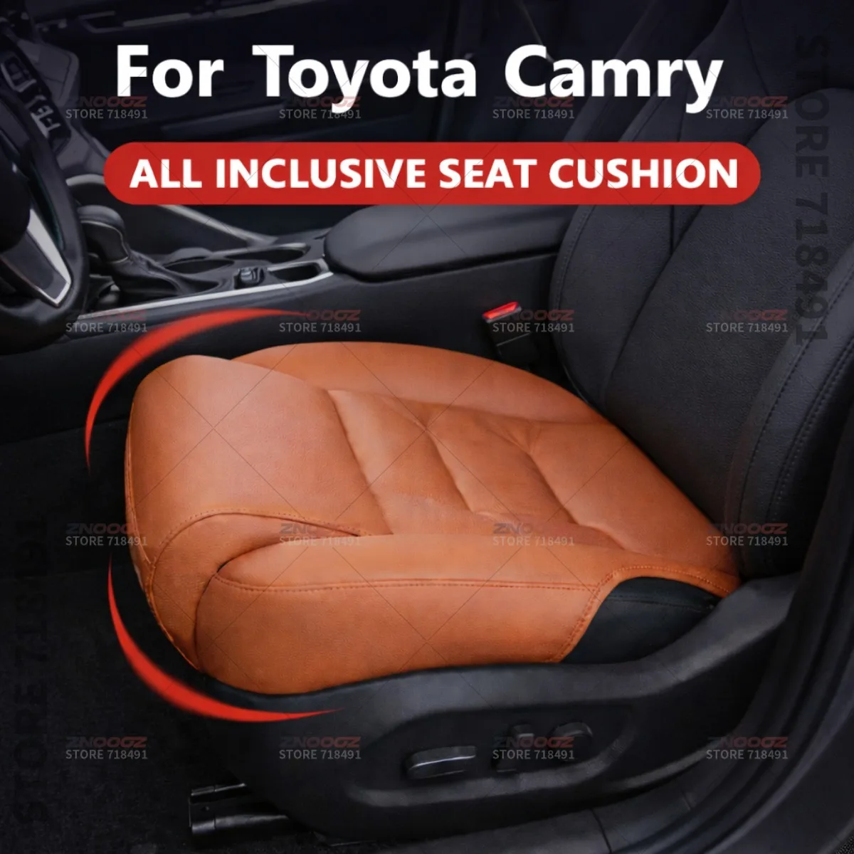 

Подушка-удлинитель для поддержки ног в сиденье автомобиля Toyota Camry, накладка на сиденье из пены с эффектом памяти, аксессуары для интерьера