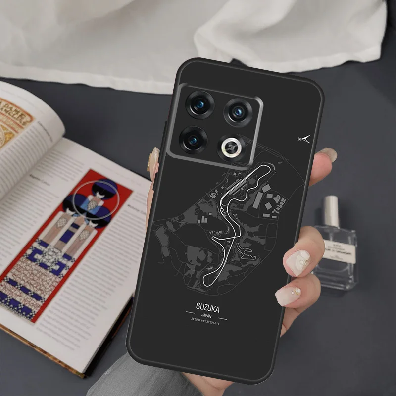 غطاء دوائر مسارات السباق F1 لهاتف OnePlus Nord CE 4 2 3 Lite N20 N30 9 10 Pro 8T 9RT 10T 11 OnePlus 13 12 R