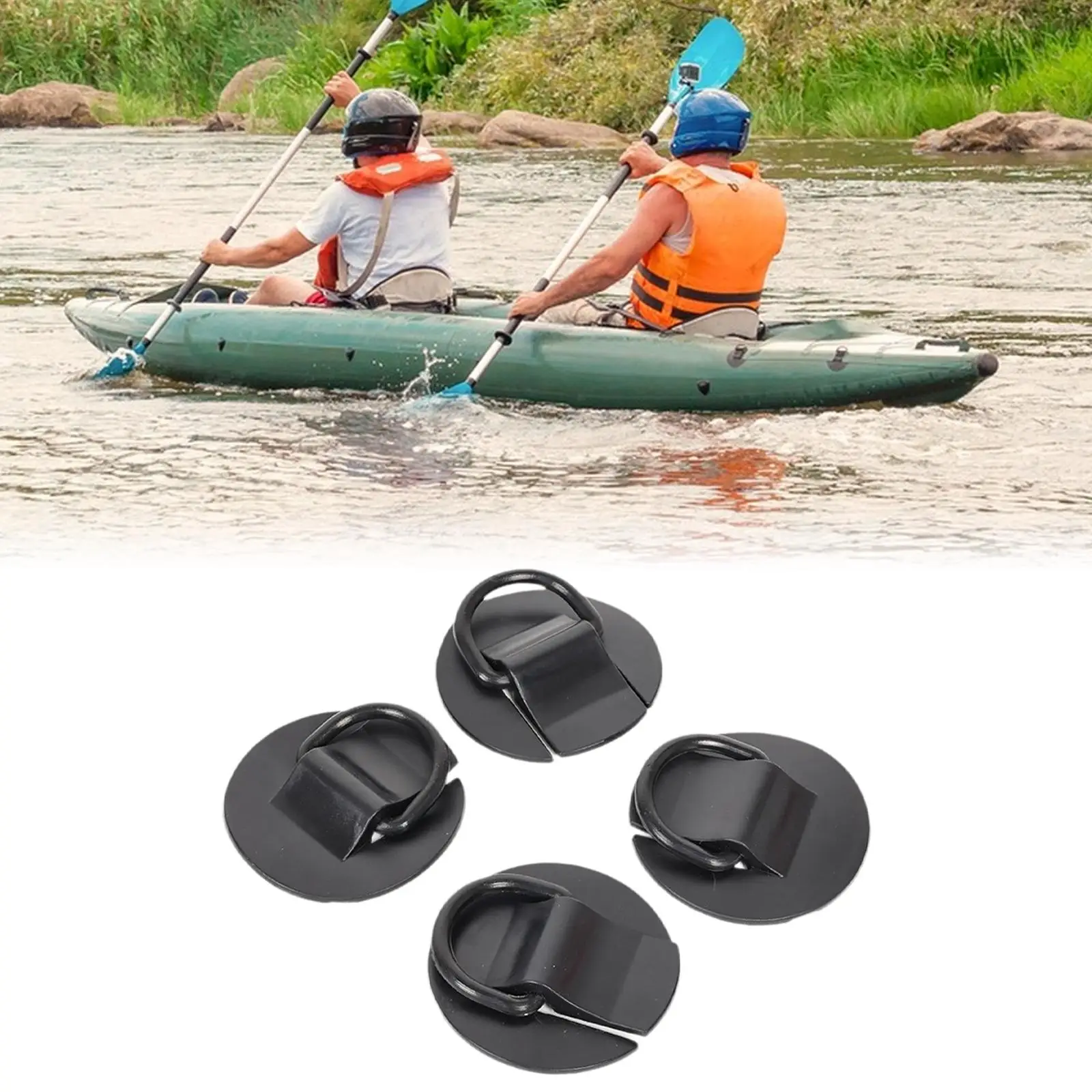 Stand Up Paddleboard D Ring Patch PVC hebilla fija amarre almohadilla de cubierta para canoa Rafting barco inflable