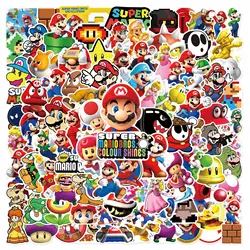 10/25/50/100Pcs Cartoon Super Mario Game Stickers Laptop Notebook Skateboard frigo Phone adesivo decalcomania impermeabile giocattoli per bambini