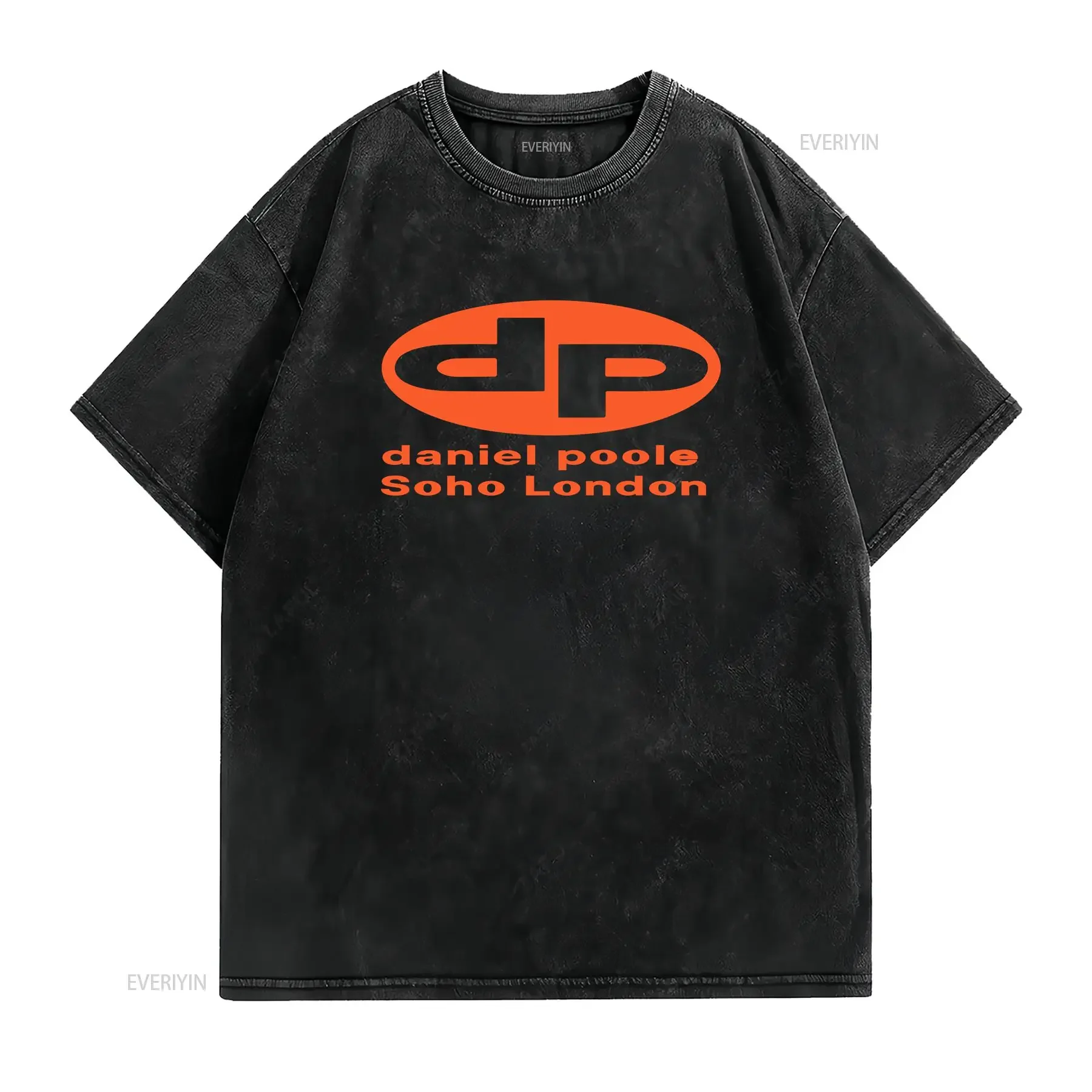 Daniel Poole SoHo London Rave Archive T Shirt Techno vintage Washed Top For Everyday Wear designer clothes Soft streetwear