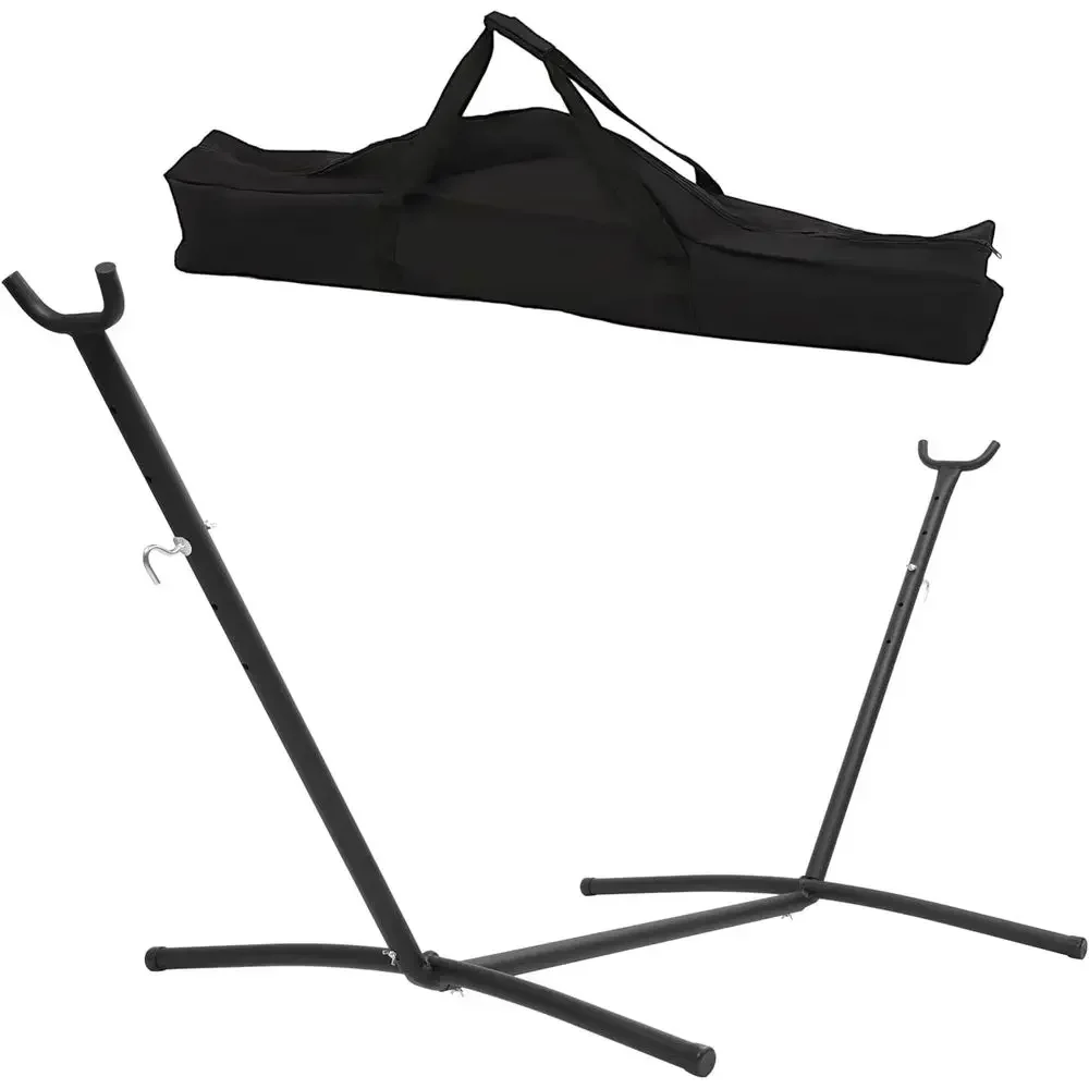 Durable 9-Foot Hammock Stand for 650 lbs, Portable Carry Case, Weather-Resistant Steel, Suitable for Outdoors and Indoors