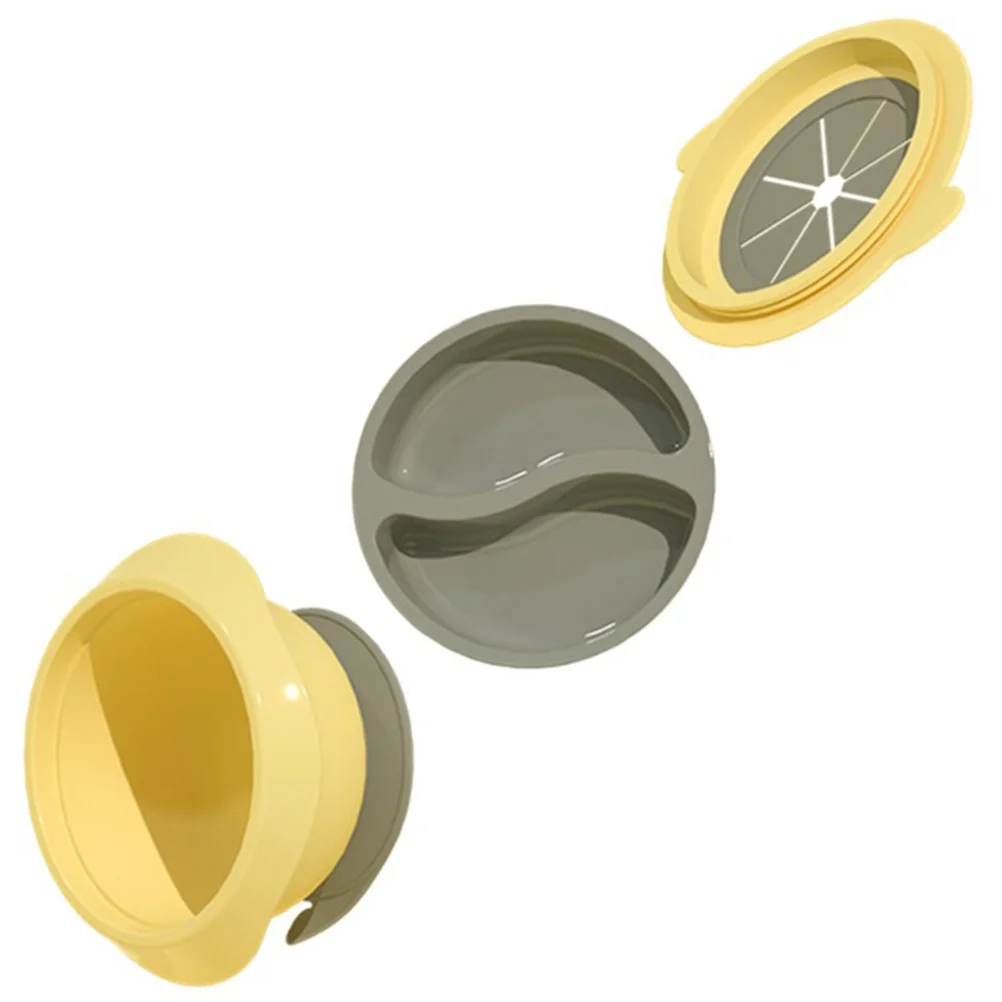 Детская чаша на присоске, предотвращающая утечку, посуда, портативная, прочная, легко чистящаяся, съемная дизайнерская чаша на присоске