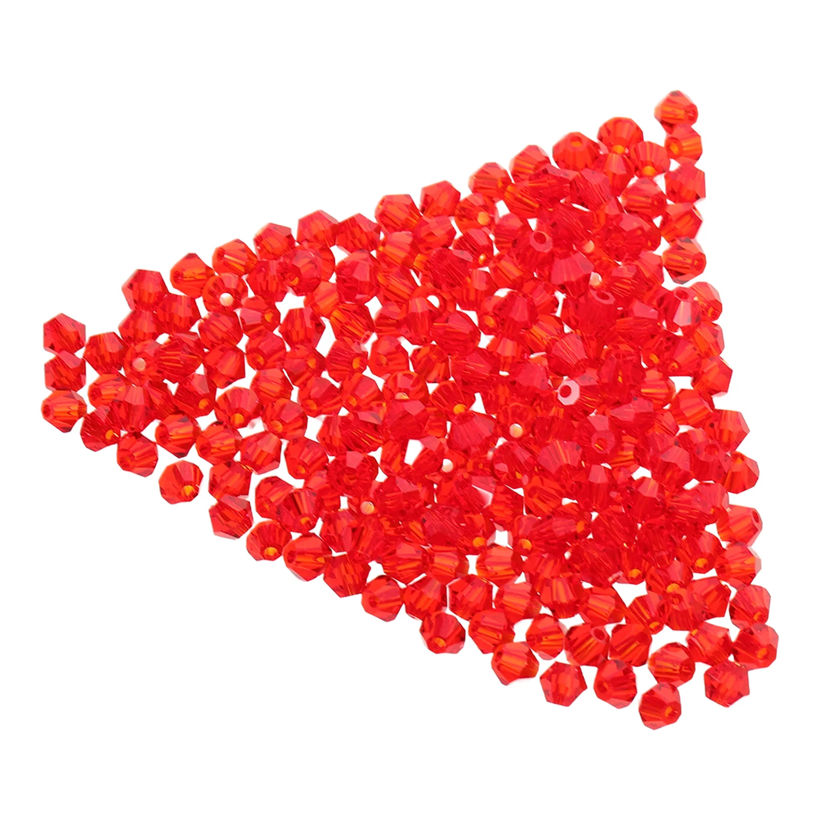 

1Pack 4mm Red Faceted Crystal-Like Beads Transparent Faceted Design Easy Stringing Versatile Application DIY Jewelry Making