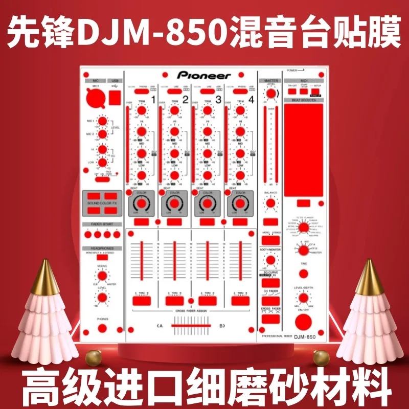 pioneer-djm850-film-850-panel-mezclador-pegatina-protectora-pelicula-blanca-mate-fino-material-avanzado-punto
