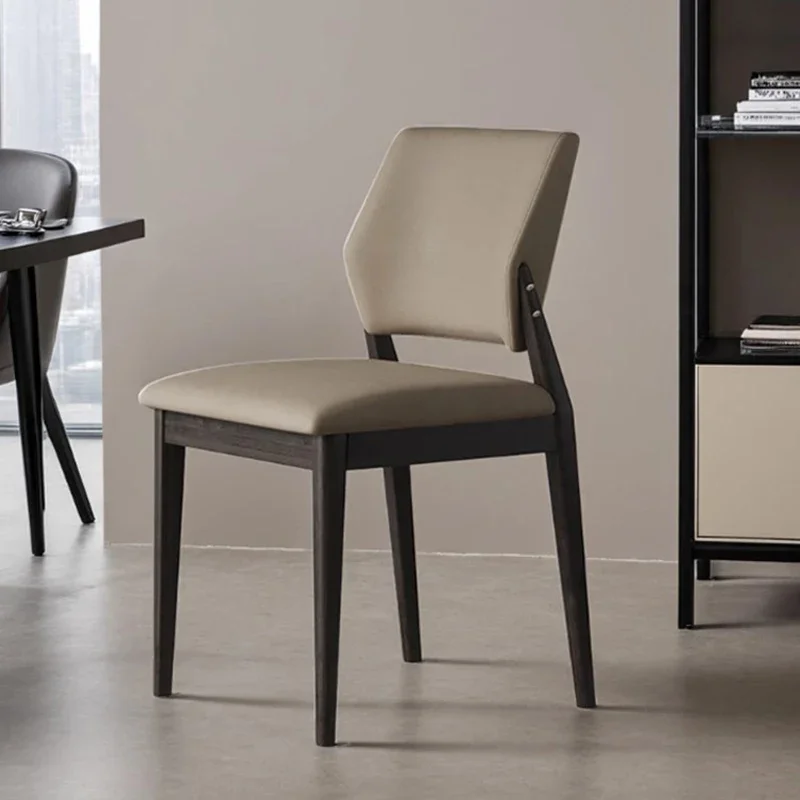 

Solid Wood Nordic Dining Chair Modern Unique Ergonomic Restaurant Dining Chair Living Room Kitchen Home Furniture Chaises FYDC