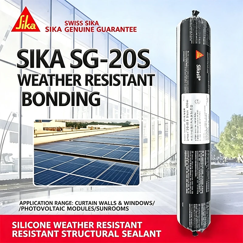 Sikaflex SG-20S 600ML Glazing Silicone Adhesive Neutral-Curing Structural Silicone for Joints And Bonds in Construction