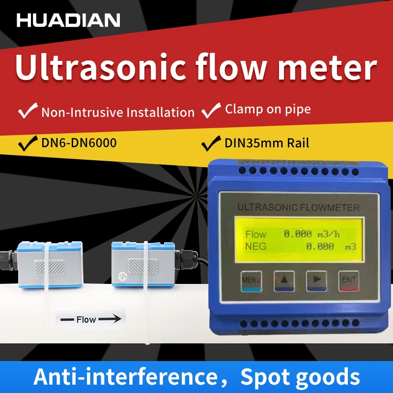 

OEM цена 10 дюймов dn15 100 мм цифровая портативная установка на рейку модульный ультразвуковой расходомер датчик температуры для молязового масла