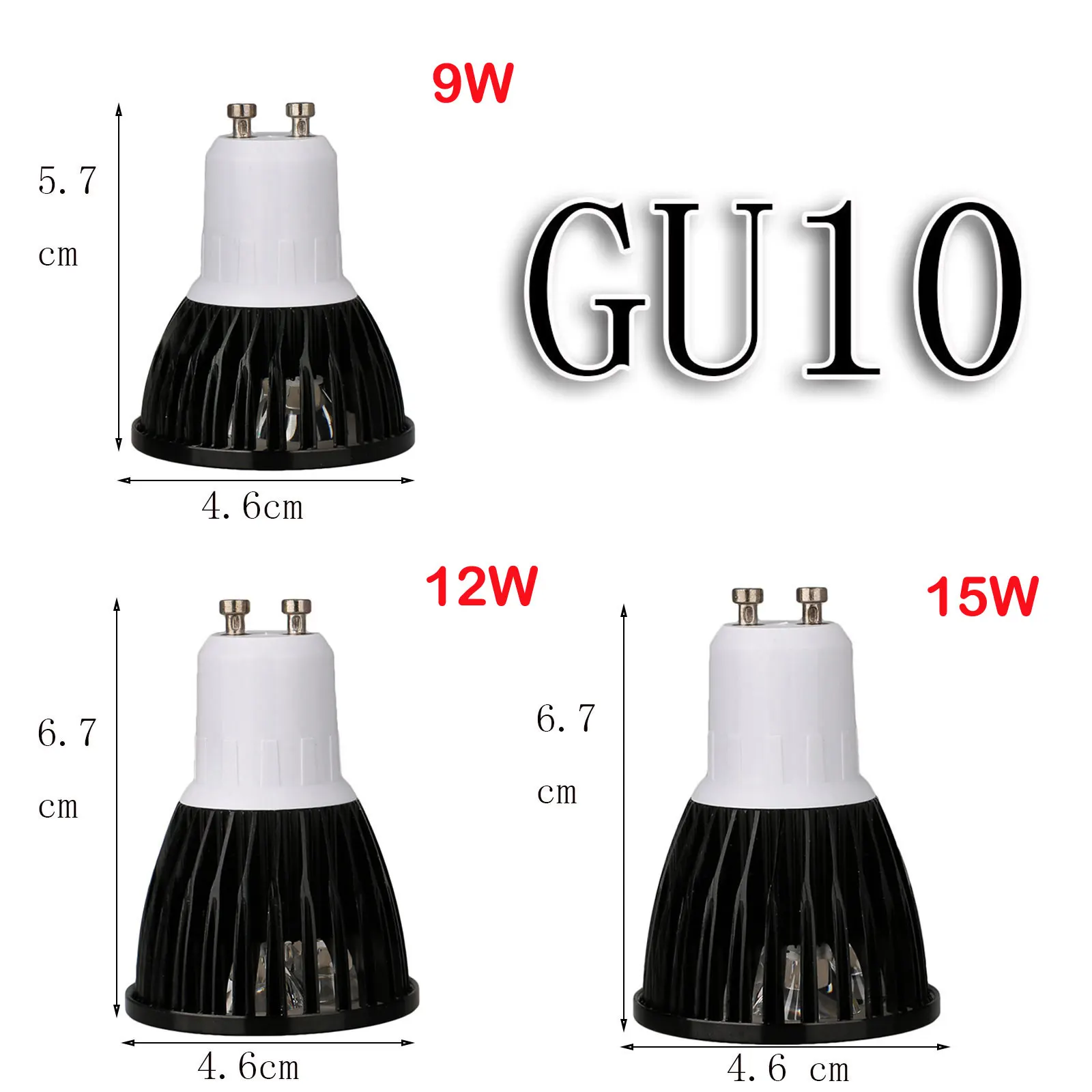 Dimmable Led Spot Light 15W 12W 9W Gu10 Mr16 E27 Bulb Nautraal White Fog 220V 12 Volt Bulbs Gu5.3 E12 110V 5000K 4000K E14 Home