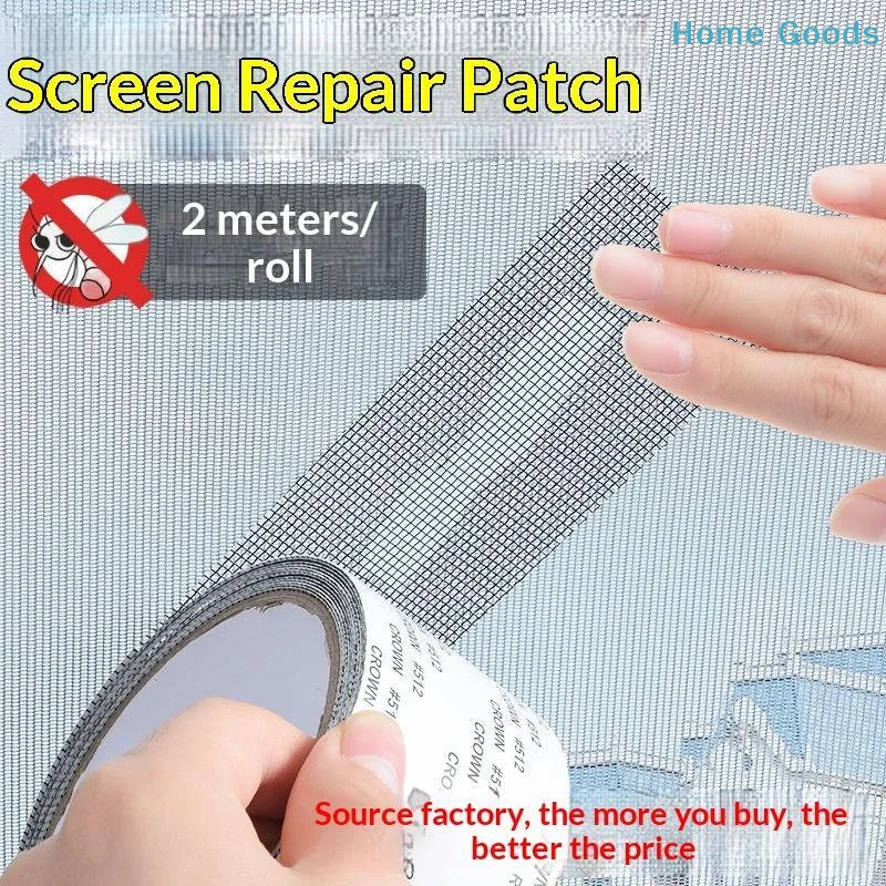 preferred2M Window Screen Repair Tape With Strong Self Adhesive For Home Window Door Mesh Hole Fixing Anti Mosquito And Insects