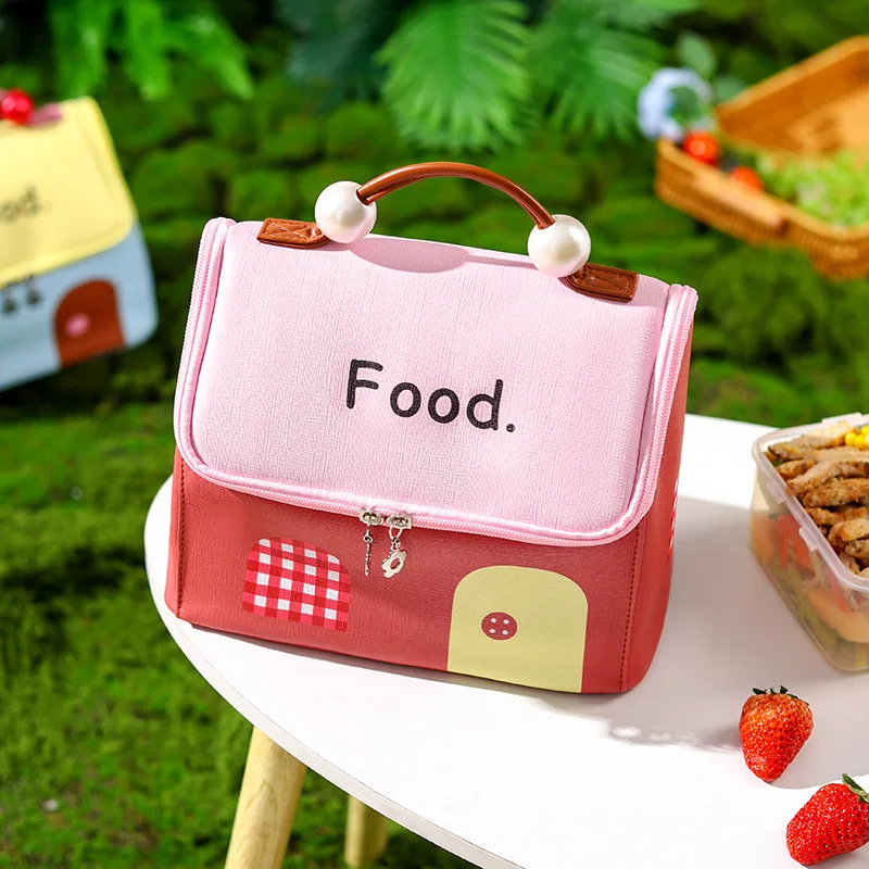 

Портативная термоизоляционная сумка для риса - стильный и компактный ланч-бокс в форме милого домика