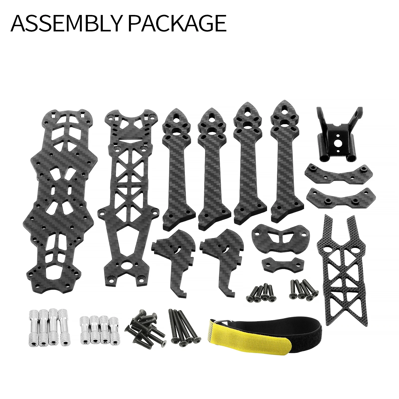 DashRC Mark4 HD 5-Inch FPV Racing Drone Frame Kit, 225mm Wheelbase Carbon Fiber Quadcopter Frame with 5mm Arm for RC FPV Drone