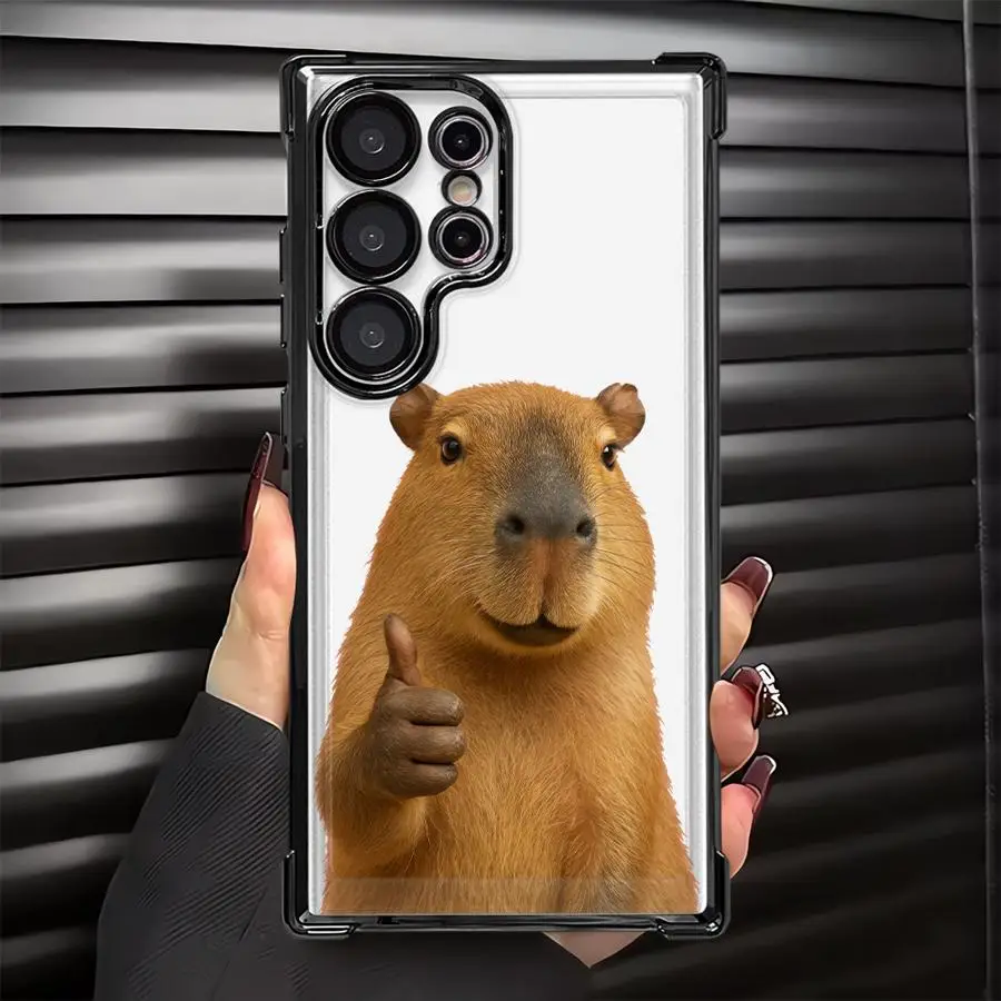 Capybara Cute Phone Cover Case for Samsung Galaxy S25 S24 S20 FE S22 Ultra S21 Plus S25Edge S23
