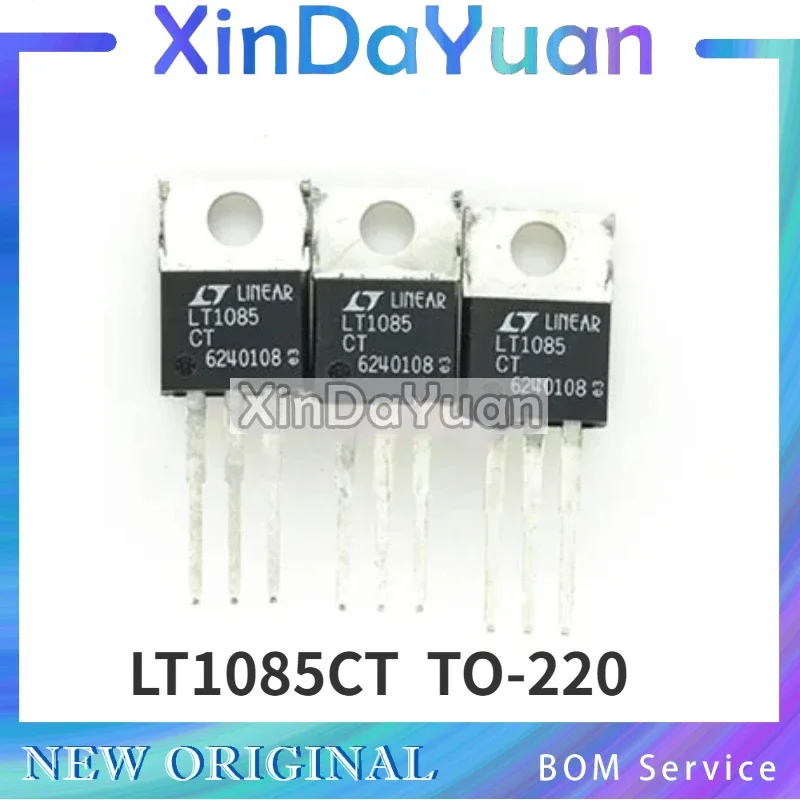 5 pcs LT1085CT  TO-220  Linear Regulator in Line Adjustable Regulator Tube