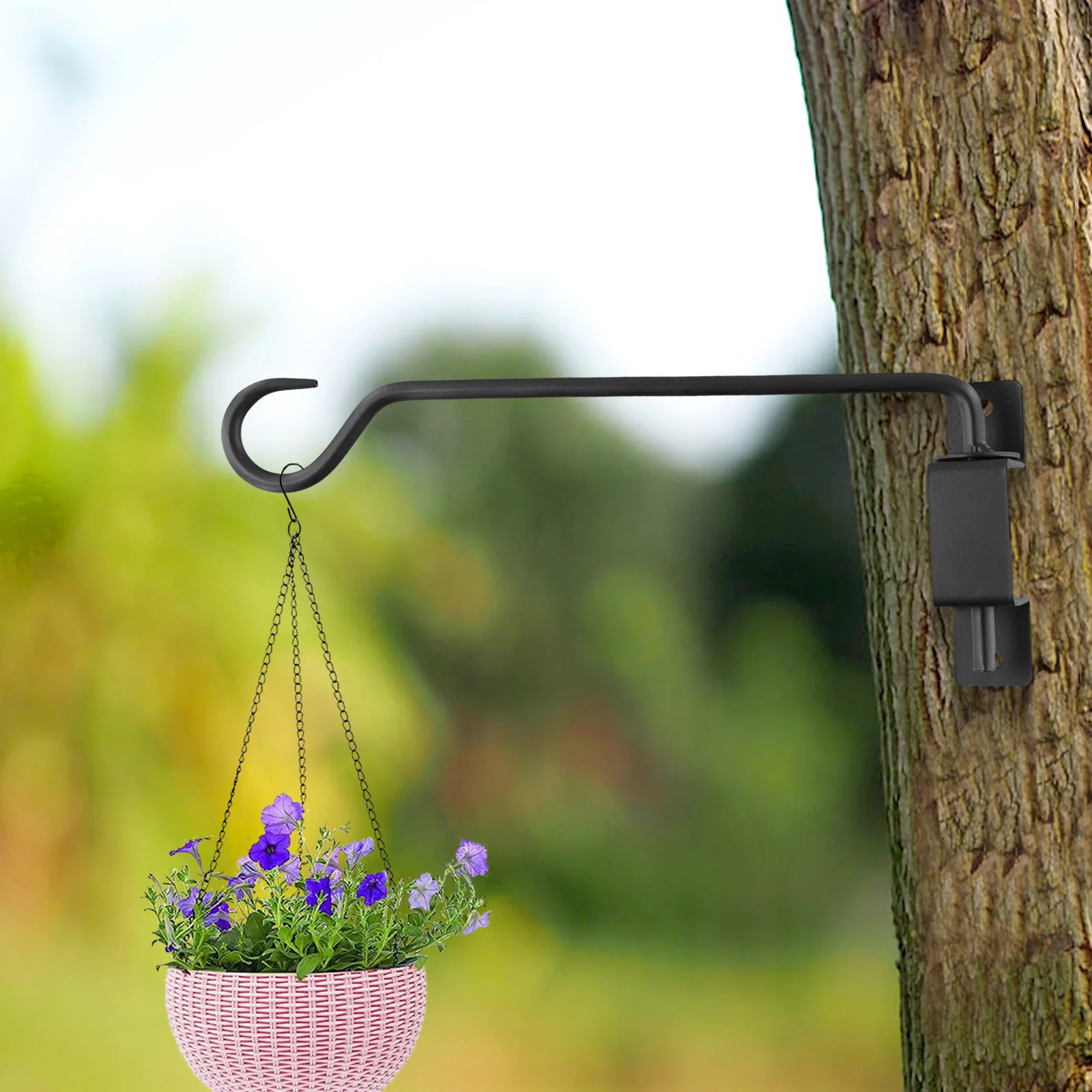 Hanging Hook Bracket Rotating Hook Bracket Garden Use Indoor Decoration Versatile For Various Items Easy Install Wall Hook