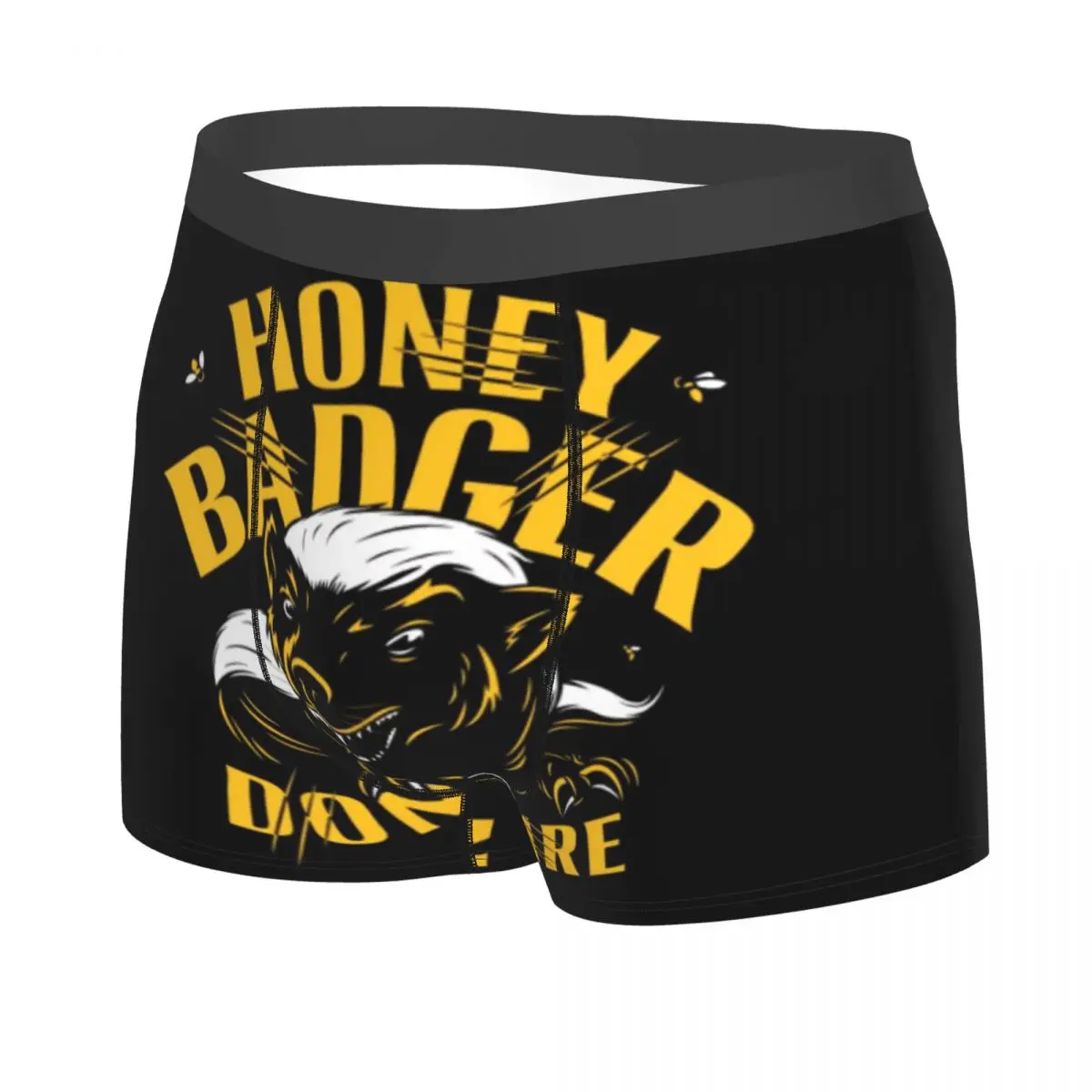 Brave like a badger Honey Badger Men's Boxer Briefs special Highly Breathable Underpants High Quality Shorts Birthday Gifts