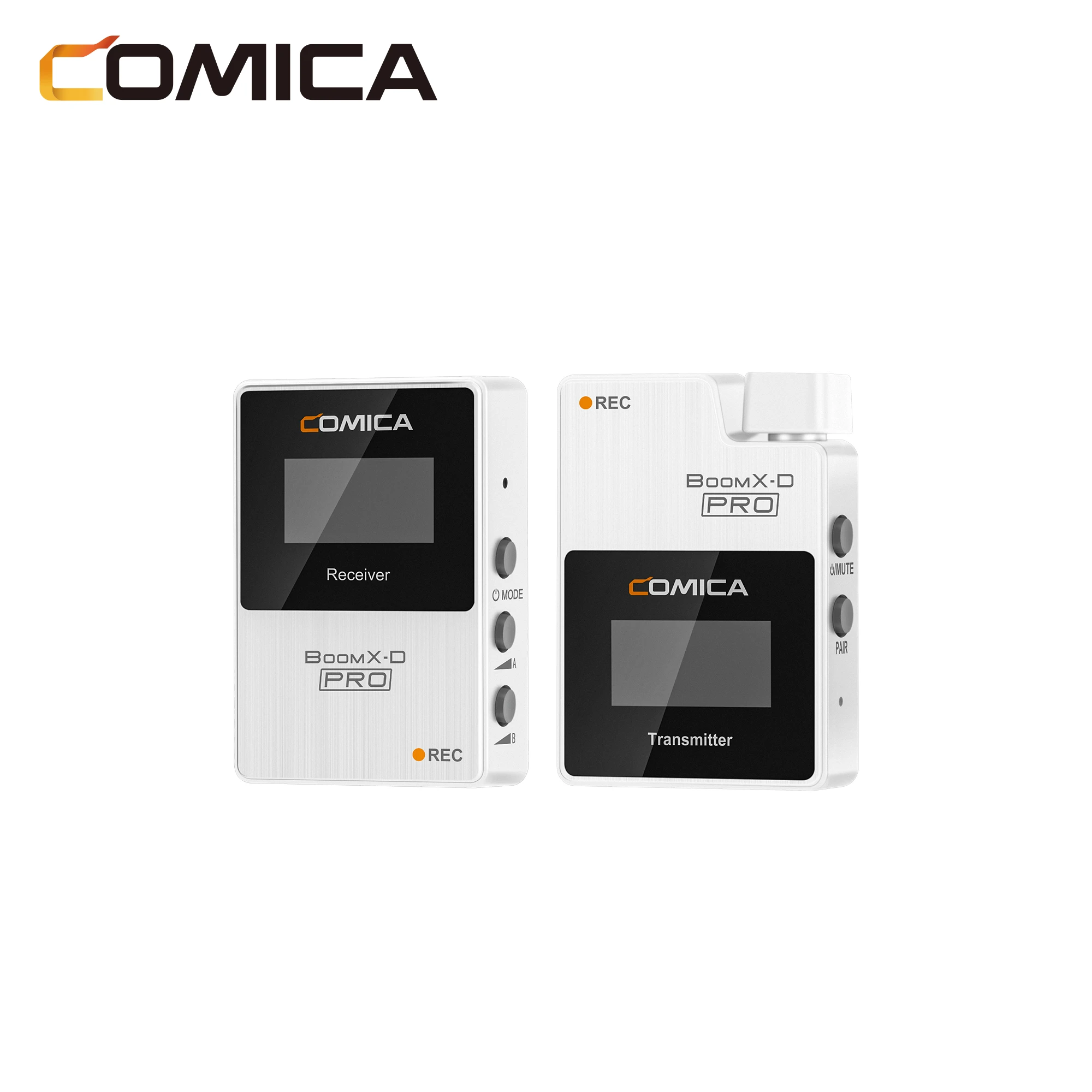 COMICA BoomX-D Pro 2.4GHZ Dual-channel Wireless Lapel Microphone Professional Microphone For Camera Phone PC Youtube Blogger
