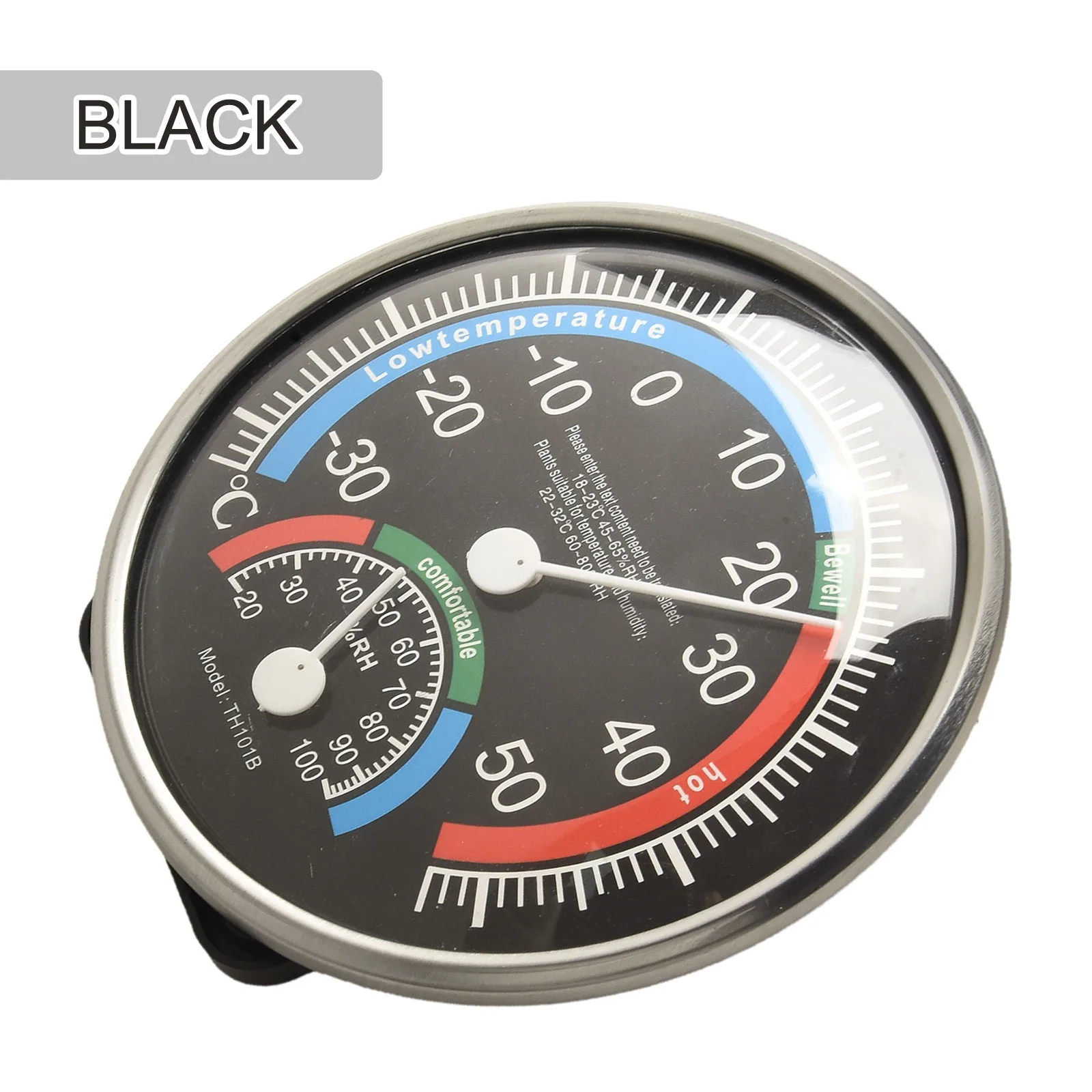 Temperature and Humidity Meter Large Scale Display Suitable for Indoor Climate Monitoring White/Black/Blue Options