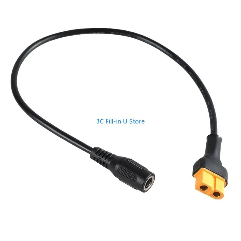 G8TA XT60 Female to 5.5x2.1mm Power Cable for For TS100 Soldering Iron and Solar Panel FPV Displays Power Supply