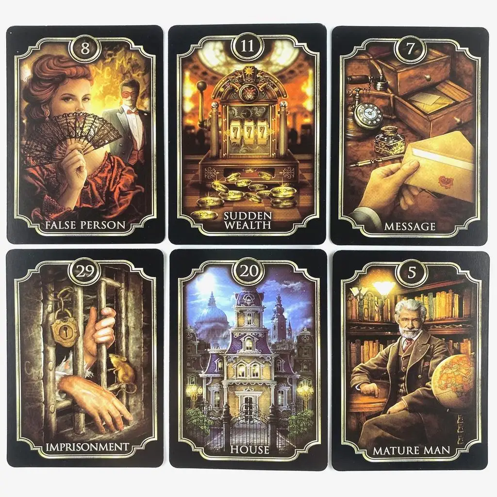 Fin De Siecle Kipper Tarot Deck Fortune-telling Prophecy Oracle Cards with PDF Guidebook