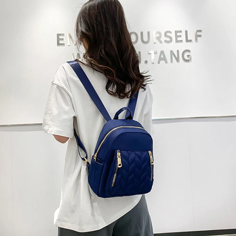 Nylon Travel Backpack Women‘s School Bags for Girls Anti-theft Small Shoulder Bag Packs Waterproof Rucksack Mochila Feminia