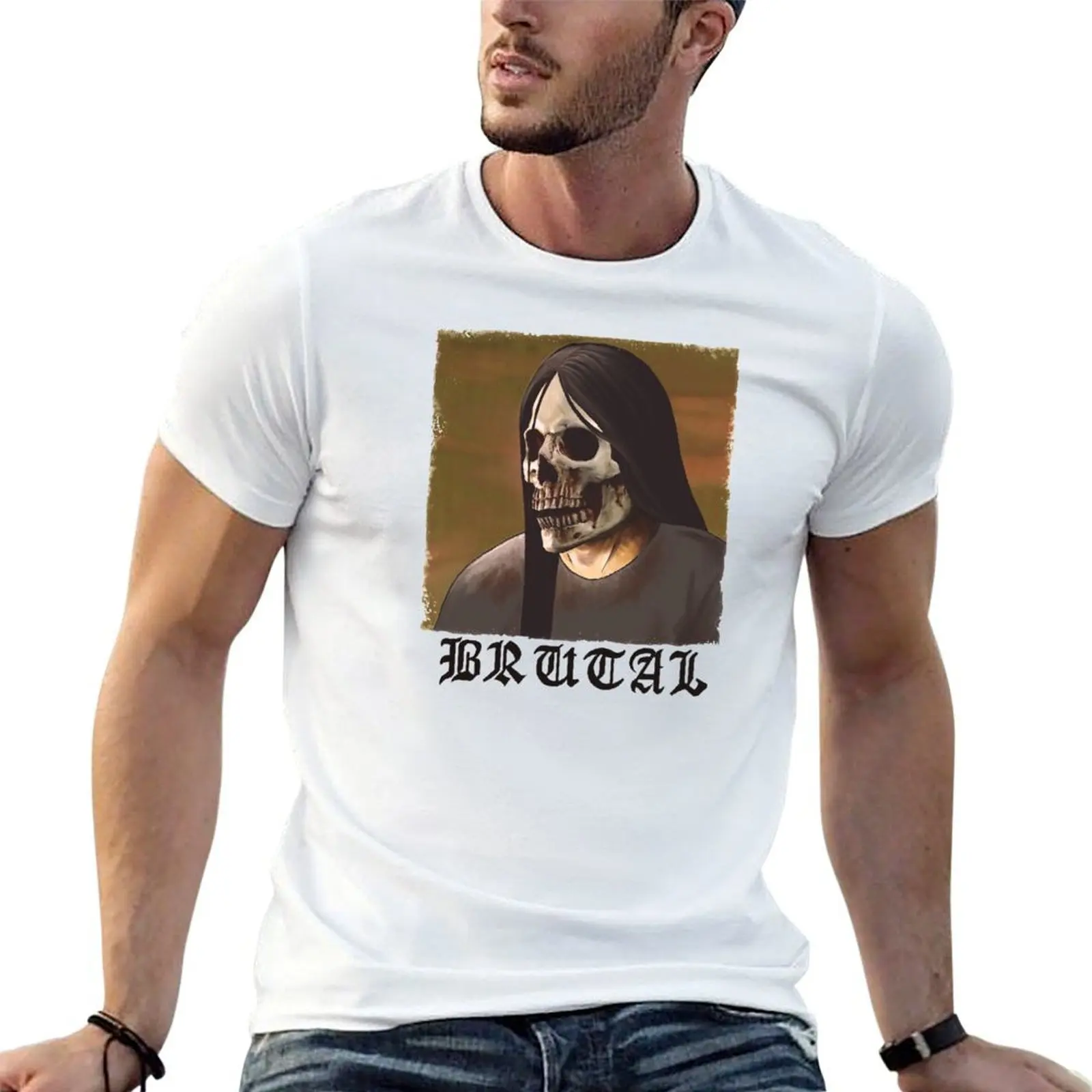 brutal T-Shirt man t shirt valentines clothes t shirts for men pack
