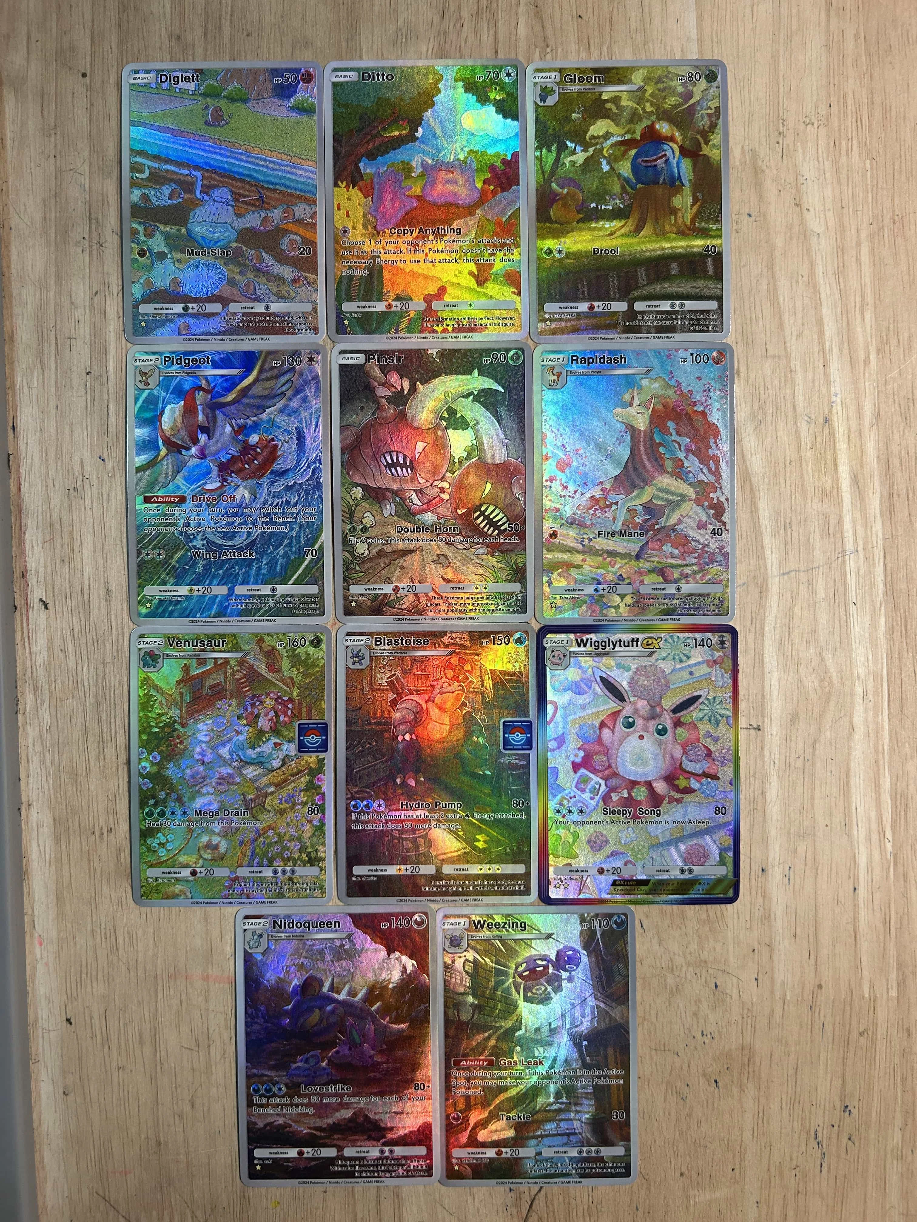 Anime English Cards PKC Charizard Mewtwo Blastoise Venusaur Pidgeot Dlglett Wigglytuff High Quality Toy Hobby Collection Cards