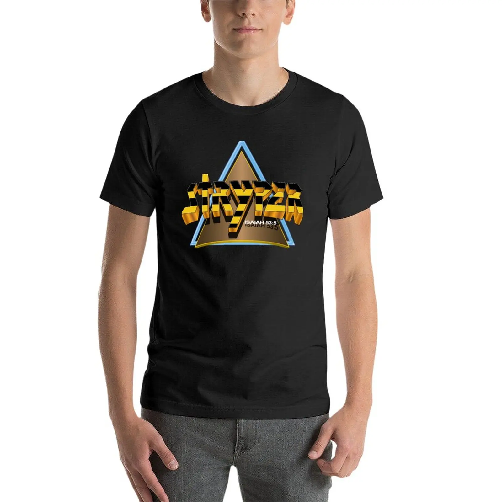 Stryper - Logo w/ Triangle T-Shirt customizeds sports fans oversized t shirts for men