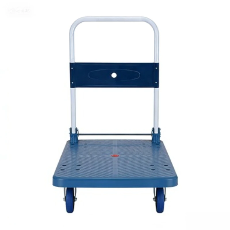 Industrial Folding Hand Cart Smooth Rolling Silent Casters 90x60cm