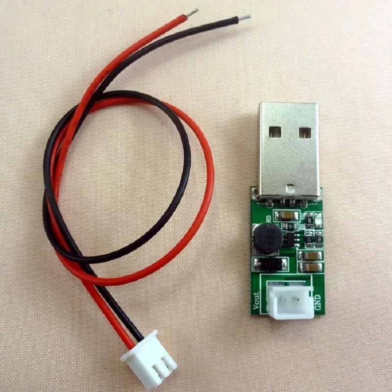 2 Pcs DC DC Converter USB 5V to 12V Step Up Boost Module With XH2.54 2 Pin 20cm Power Wire Cable