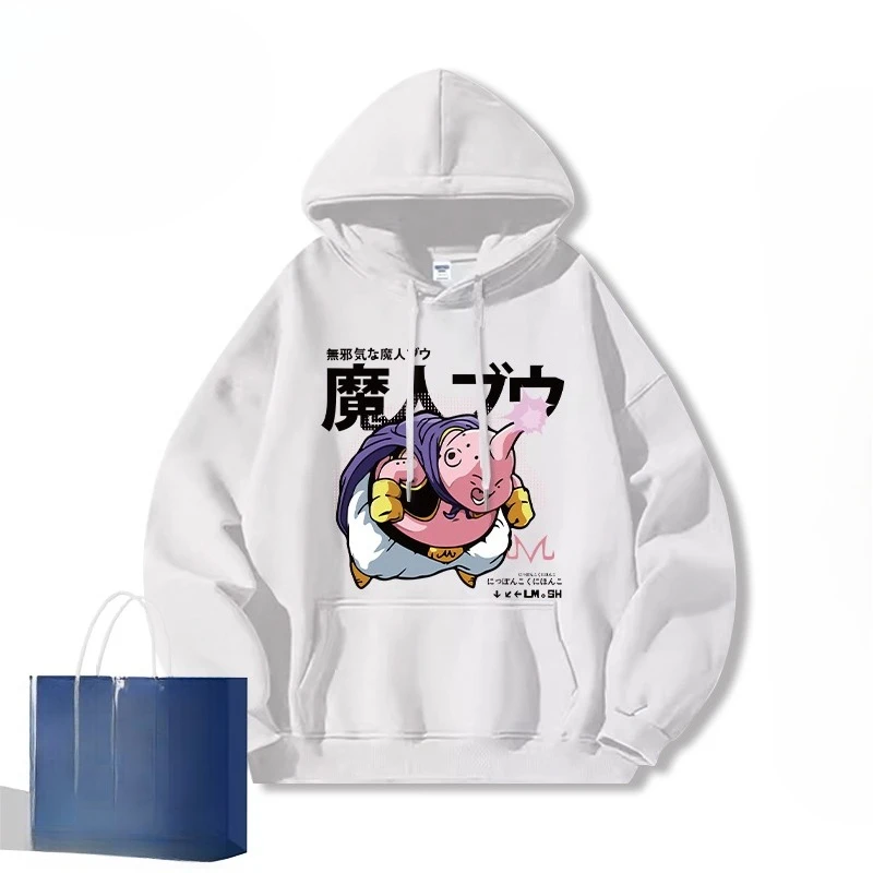 Bandai unisex katoenen hoodie met uniek printontwerp heren dames casual sweatshirt comfortabele streetwear top